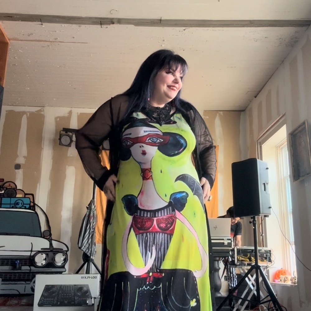 Bat girl dress Maxi w pockets